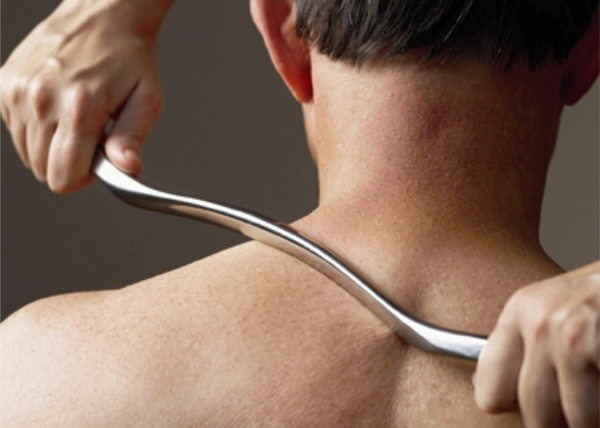 Graston technique on shoulder