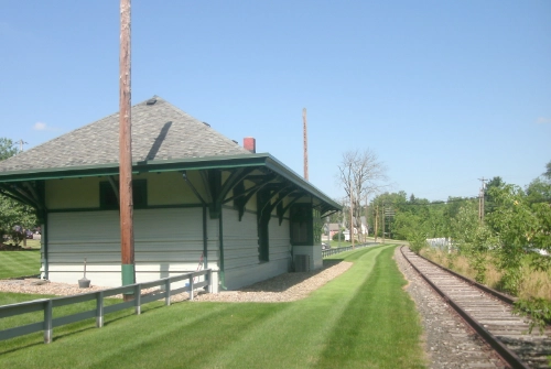 Aurora, Ohio. The historic train station.