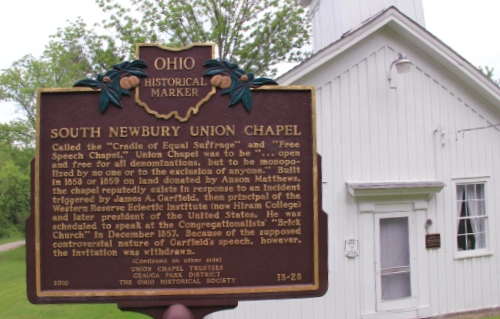 Historic Union Chapel in Newbury, Ohio